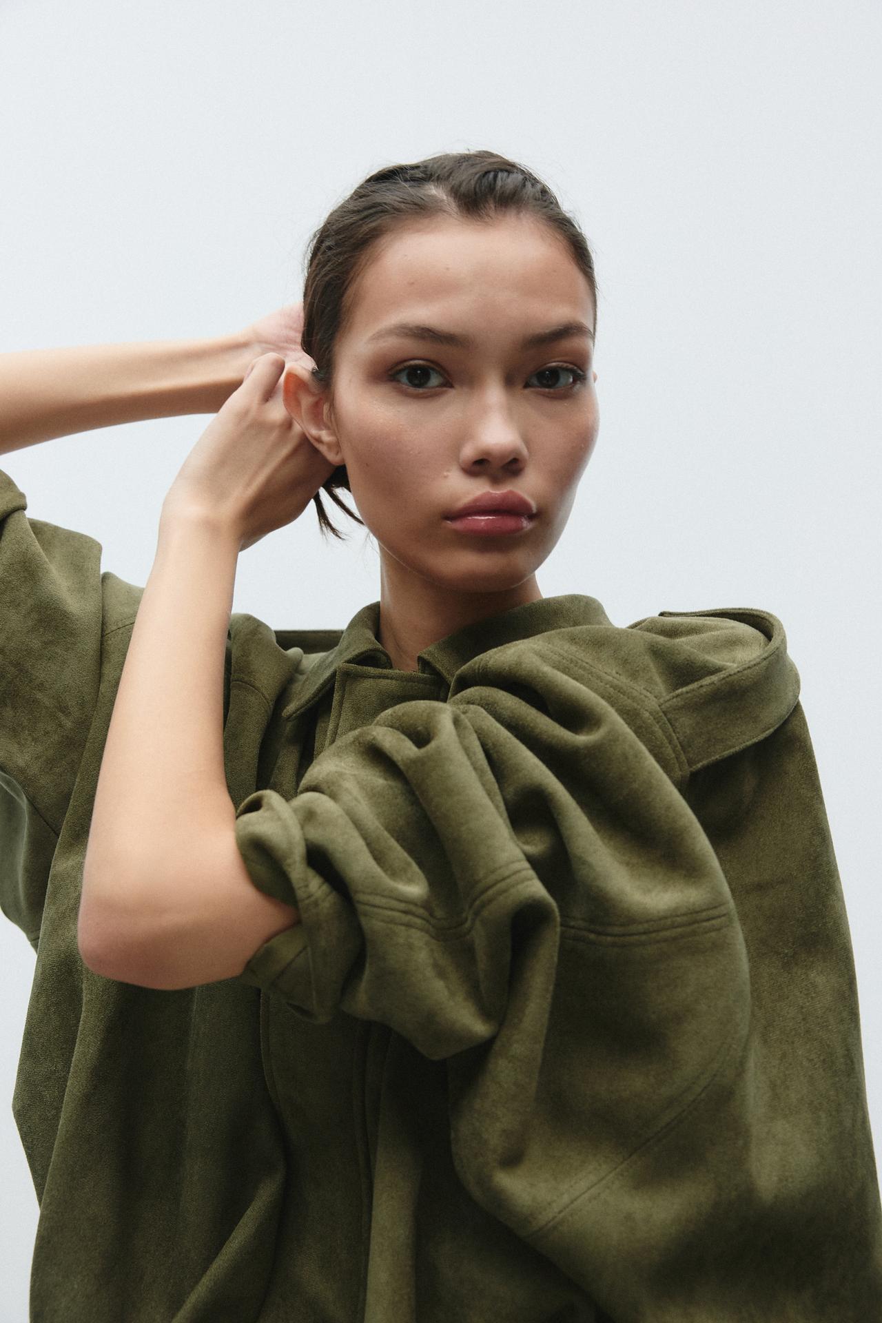 Jaqueta Suede Olive
