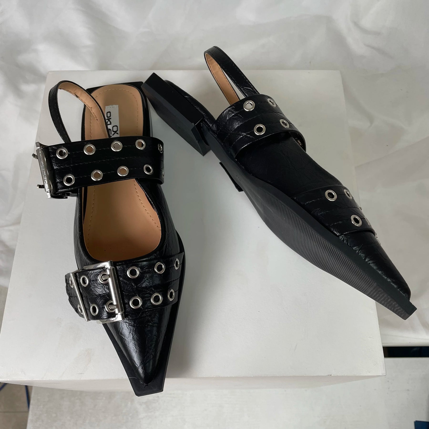 Scarpin Flat Couro