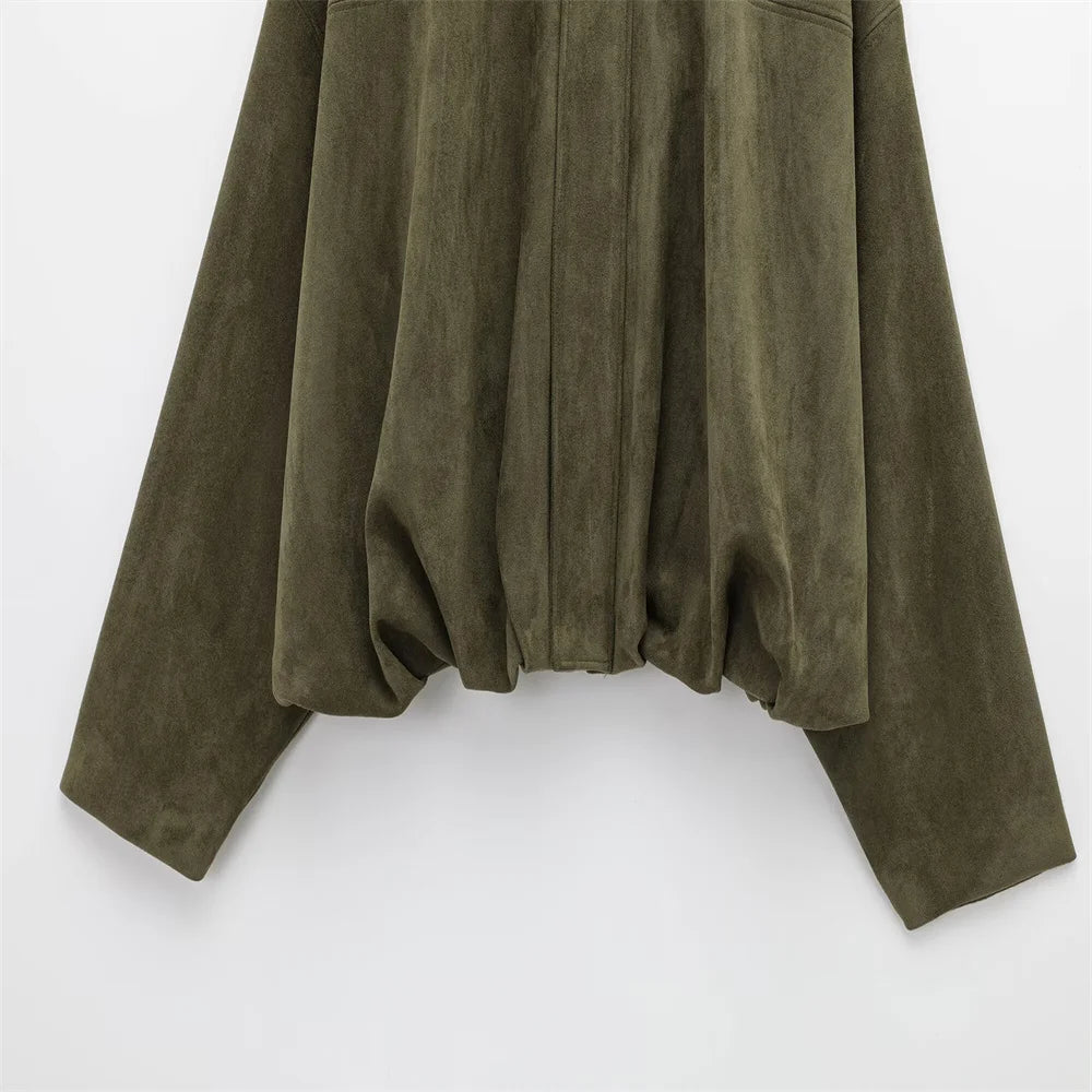 Jaqueta Suede Olive