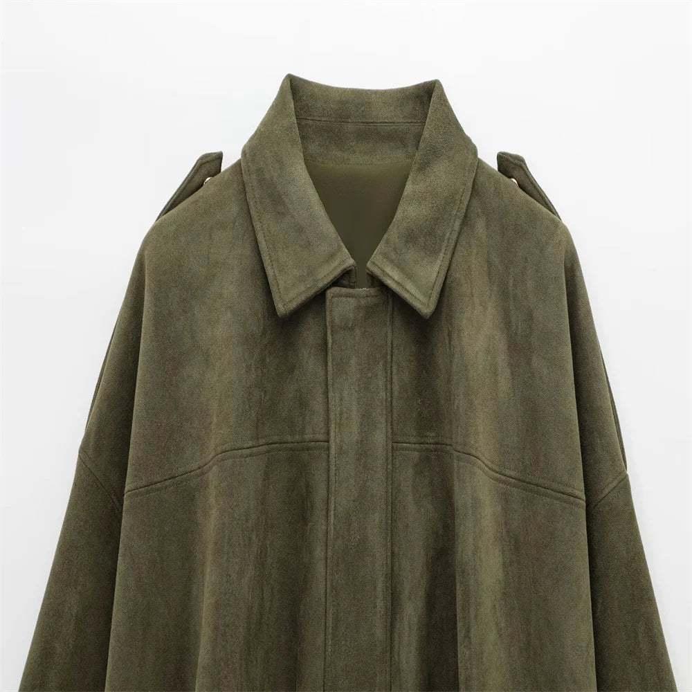 Jaqueta Suede Olive
