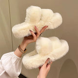 Chinelo Furry Flat Anna