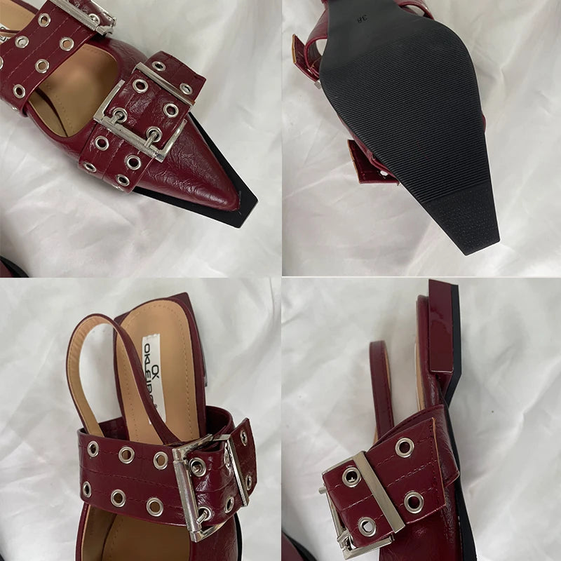 Scarpin Flat Couro