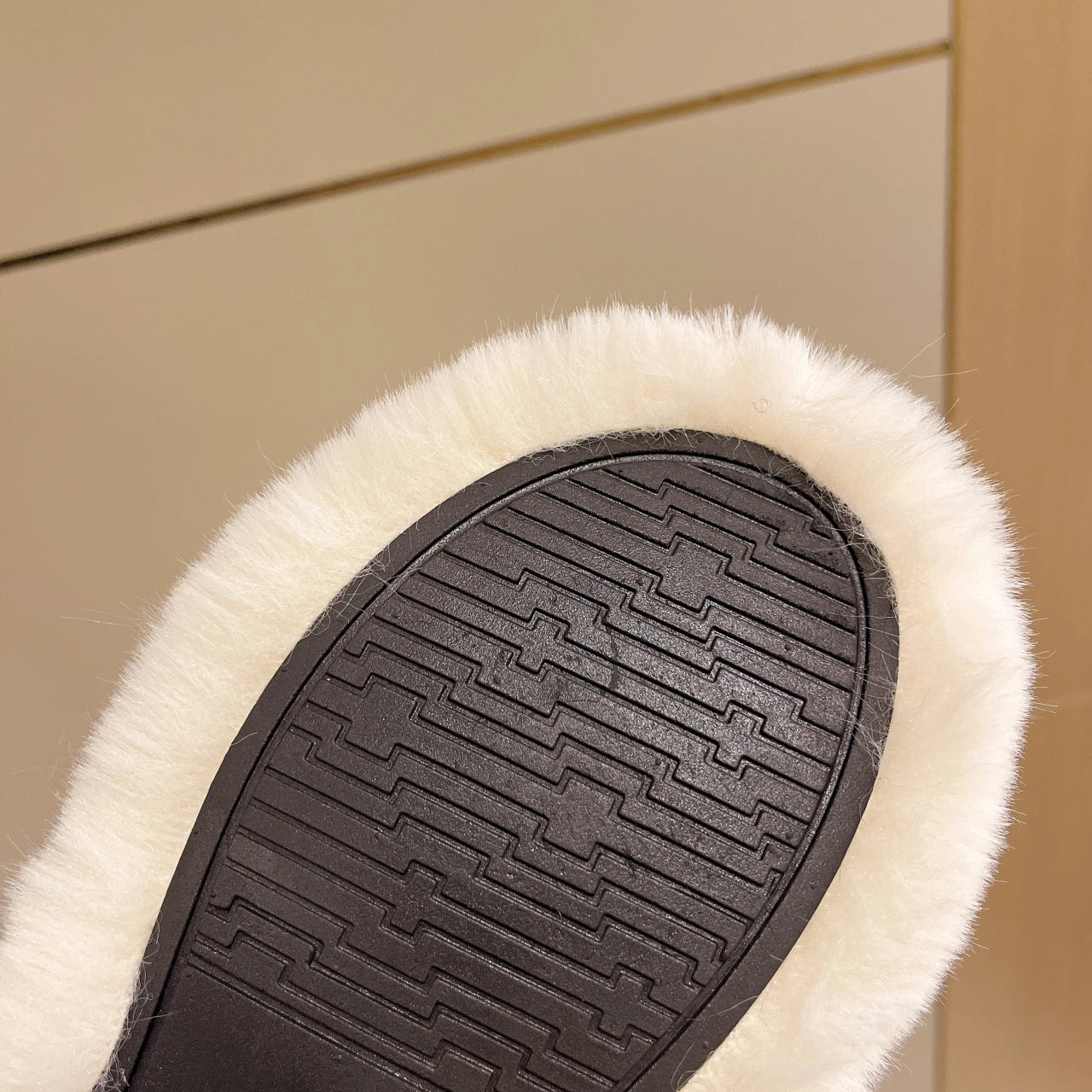 Chinelo Furry Flat Anna