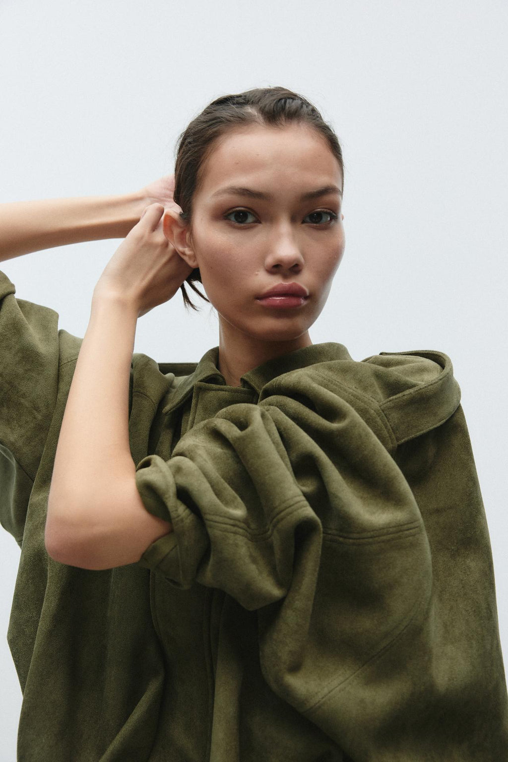Jaqueta Suede Olive