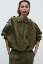 Jaqueta Suede Olive