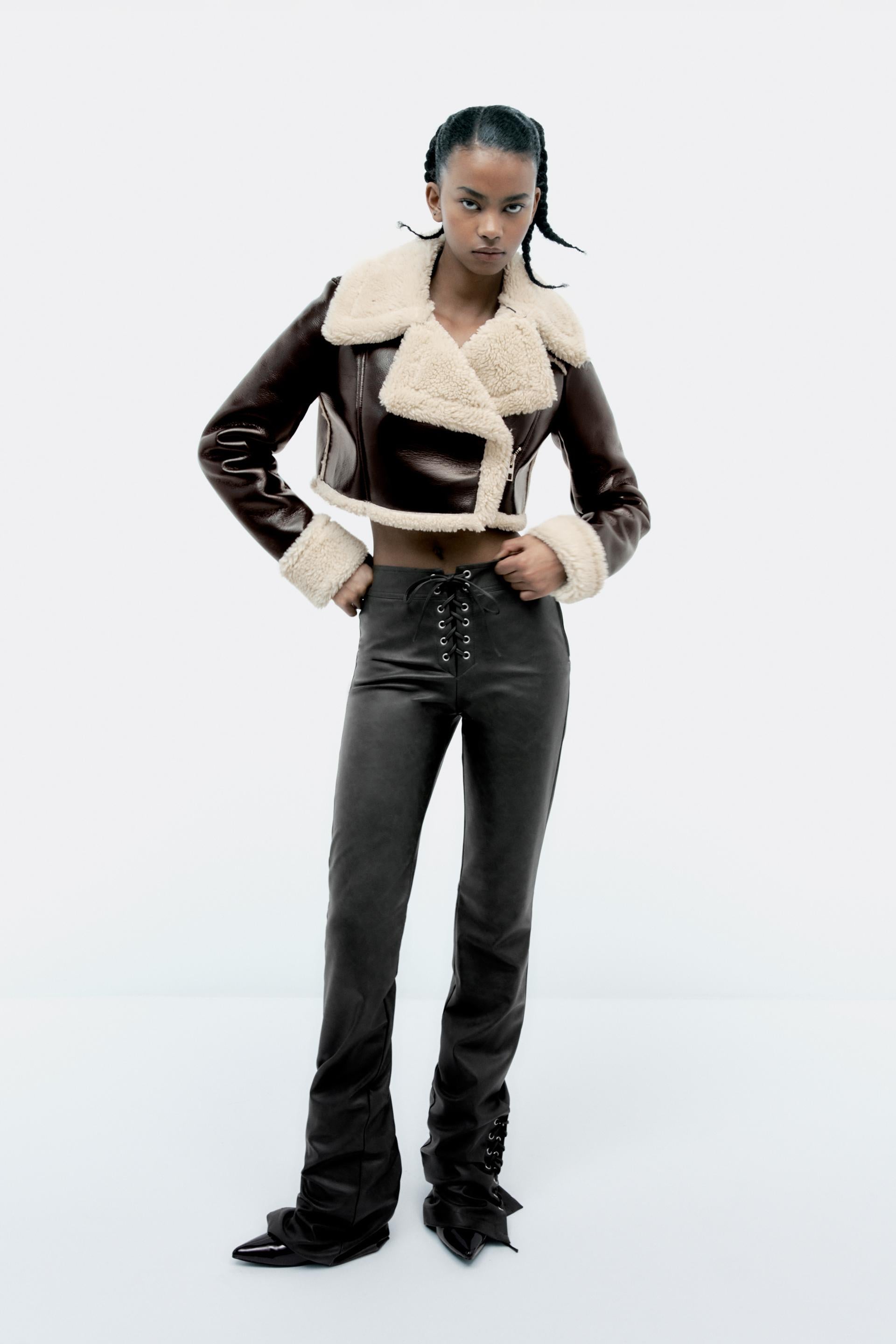 Jaqueta de Couro Forrada Lã