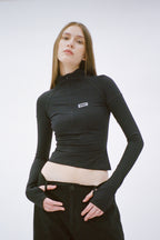 Blusa Manga Longa Zíper Skin