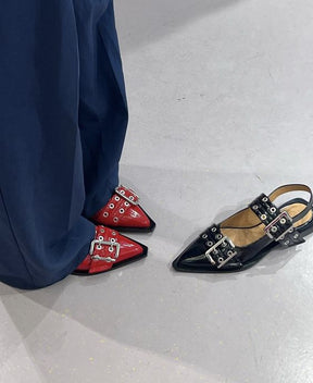 Scarpin Flat Couro