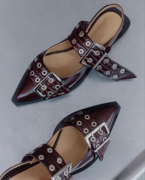 Scarpin Flat Couro