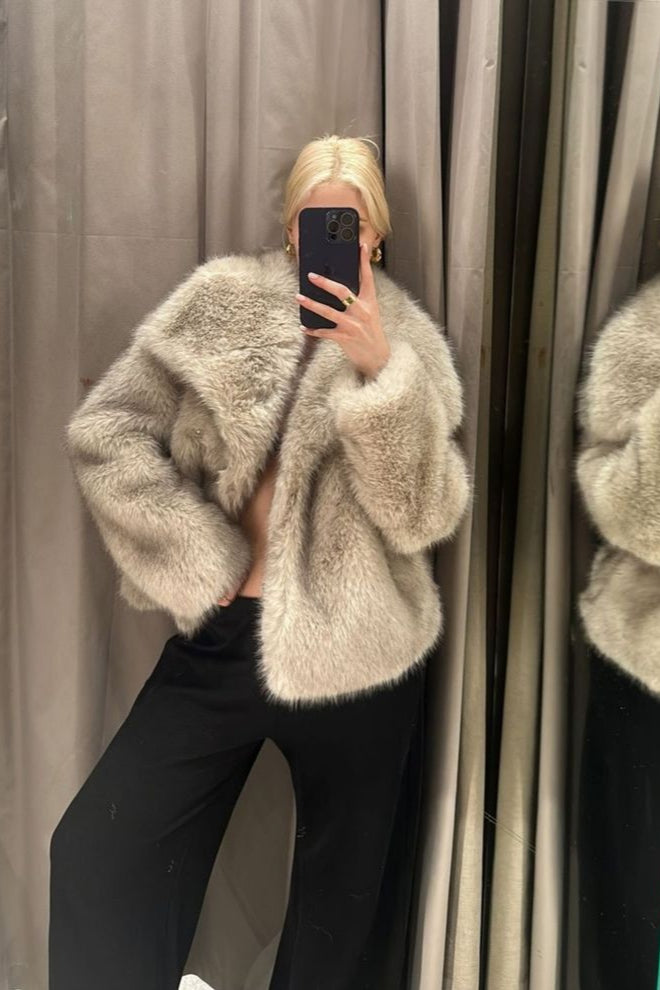 Casaco de Pelo Luxo Furry