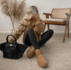 Bota Furry Cano Curto Warm Hug