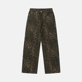 Calça Jeans Vintage Leopardo