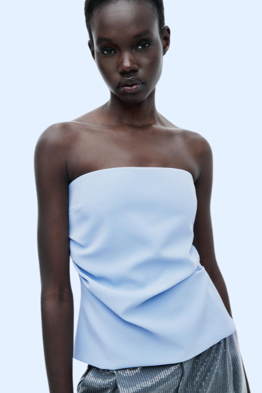 Blusa Alfaiataria Tomara que Caia Paris