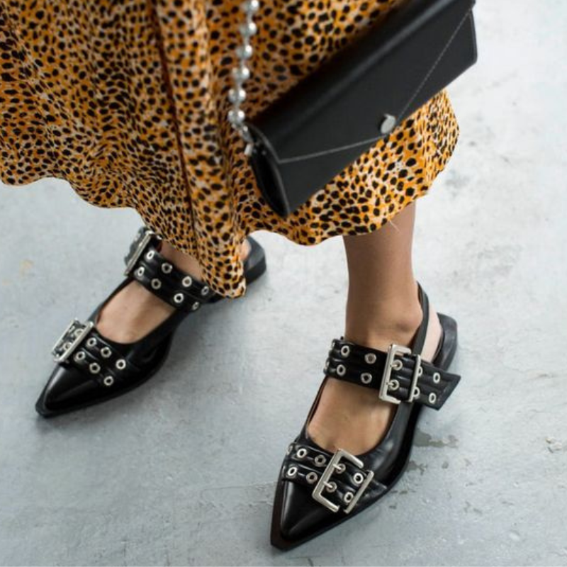 Scarpin Flat Couro