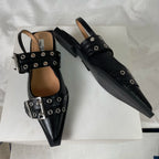 Scarpin Flat Couro