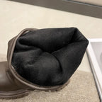 Bota Cano Médio Biker Couro