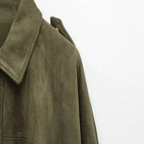 Jaqueta Suede Olive
