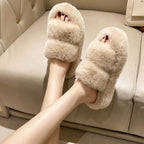 Chinelo Furry Flat Anna