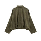 Jaqueta Suede Olive