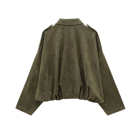 Jaqueta Suede Olive