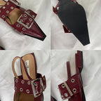Scarpin Flat Couro