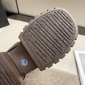 Bota Cano Médio Biker Couro