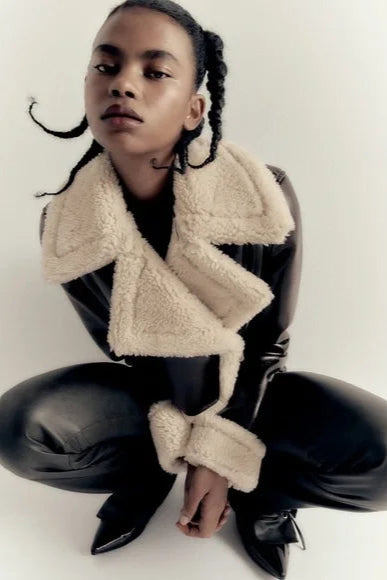 Jaqueta de Couro Forrada Lã